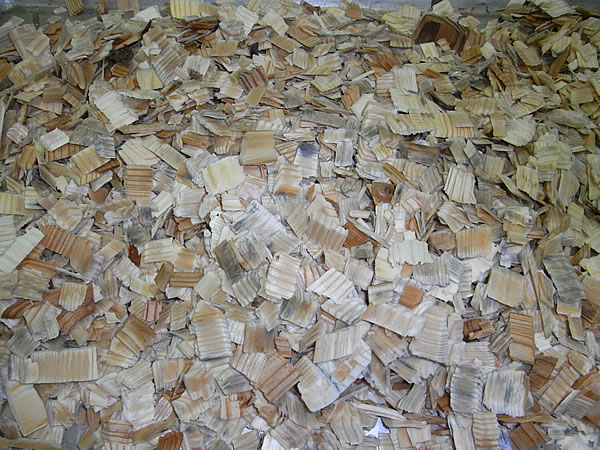 木材チップ乾燥